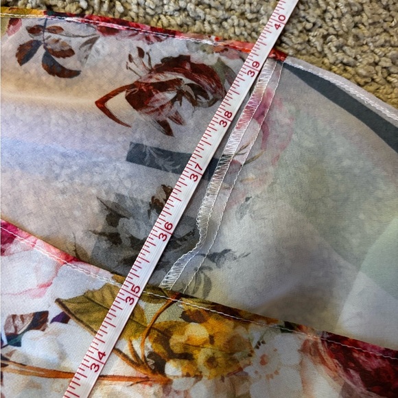 Flora Nikrooz Chiffon Floral Print Nightgown - Size XS - Picture 9 of 10